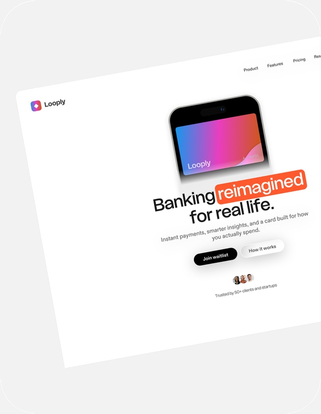 Marketing website example